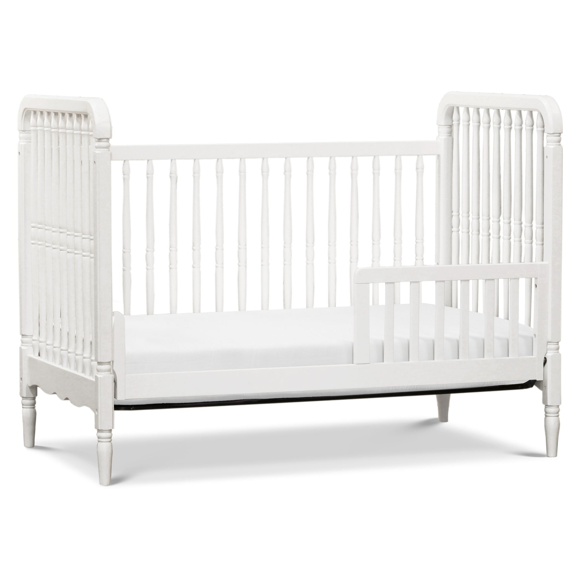 M7101RW,Namesake,Liberty 3-in-1 Convertible Spindle Crib w/Toddler Bed Conversion Kit in Warm White