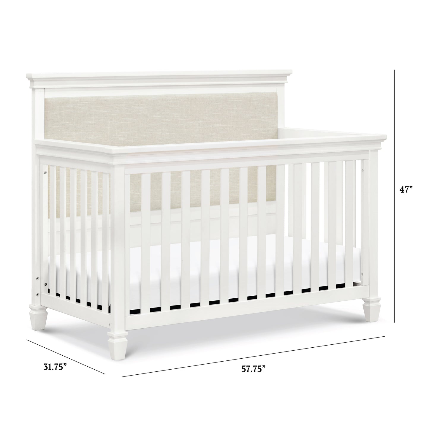 M15801RW,Namesake,Darlington 4-in-1 Convertible Crib in Warm White