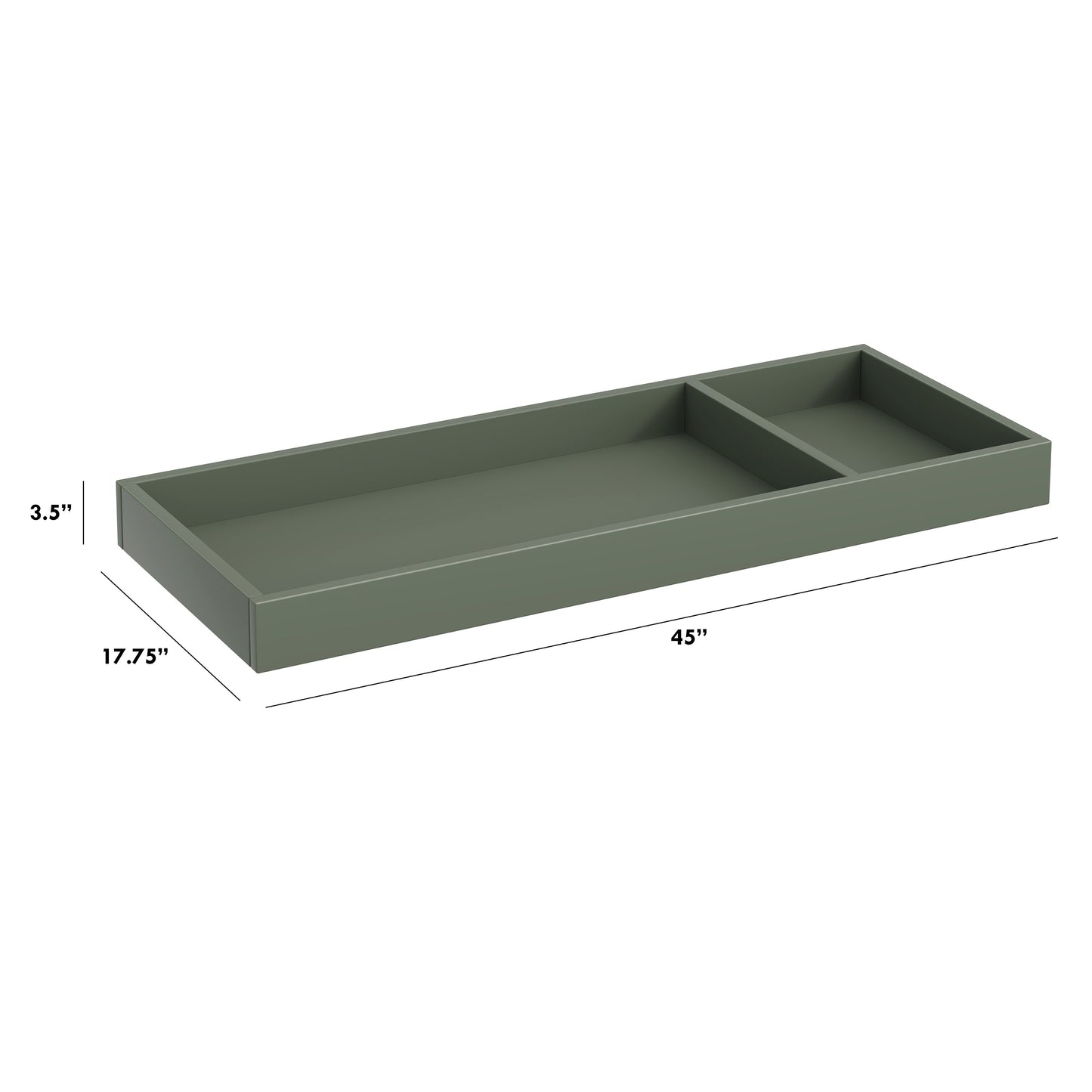 M0619JP,The MDB Family,Universal Wide Removable Changing Tray in Juniper