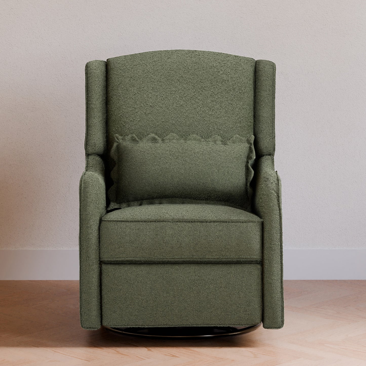 M27787OB,Namesake,Devon Recliner and Swivel Glider in Olive Boucle