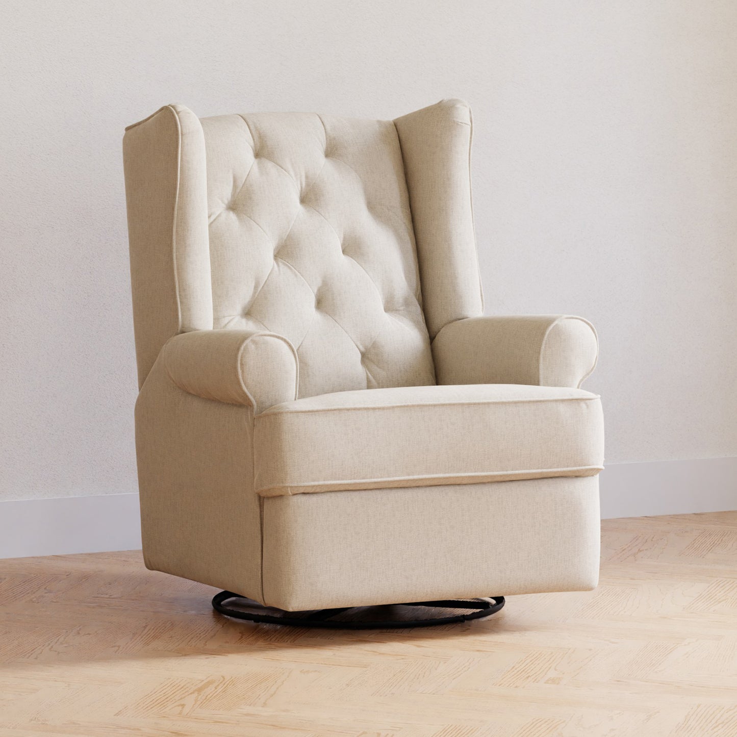 Storytime Series Finley Swivel Glider Recliner In Stone Namesake