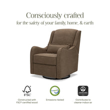 M27787PTEB,Namesake,Devon Recliner and Swivel Glider in Performance Truffle Eco-Basketweave