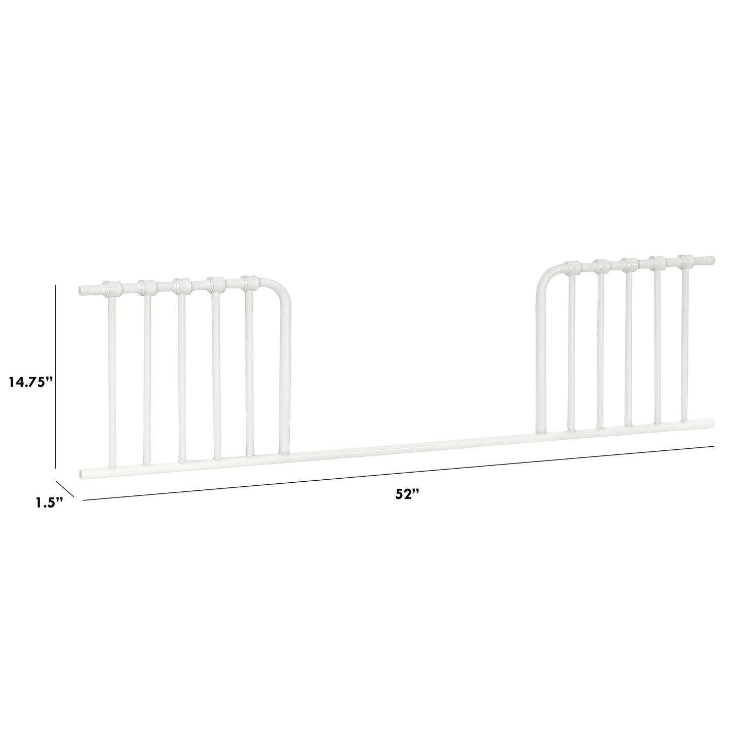 B15599WX,Namesake,Toddler Bed Conversion Kit for Abigail and Winston in Washed White