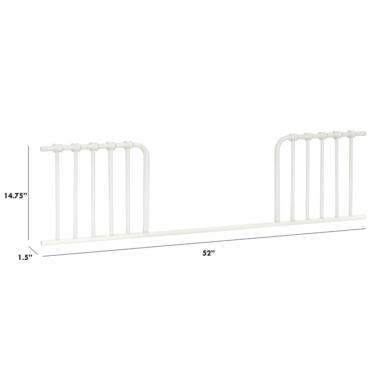 Abigail-Winston Toddler Bed Conversion Kit - dimensions