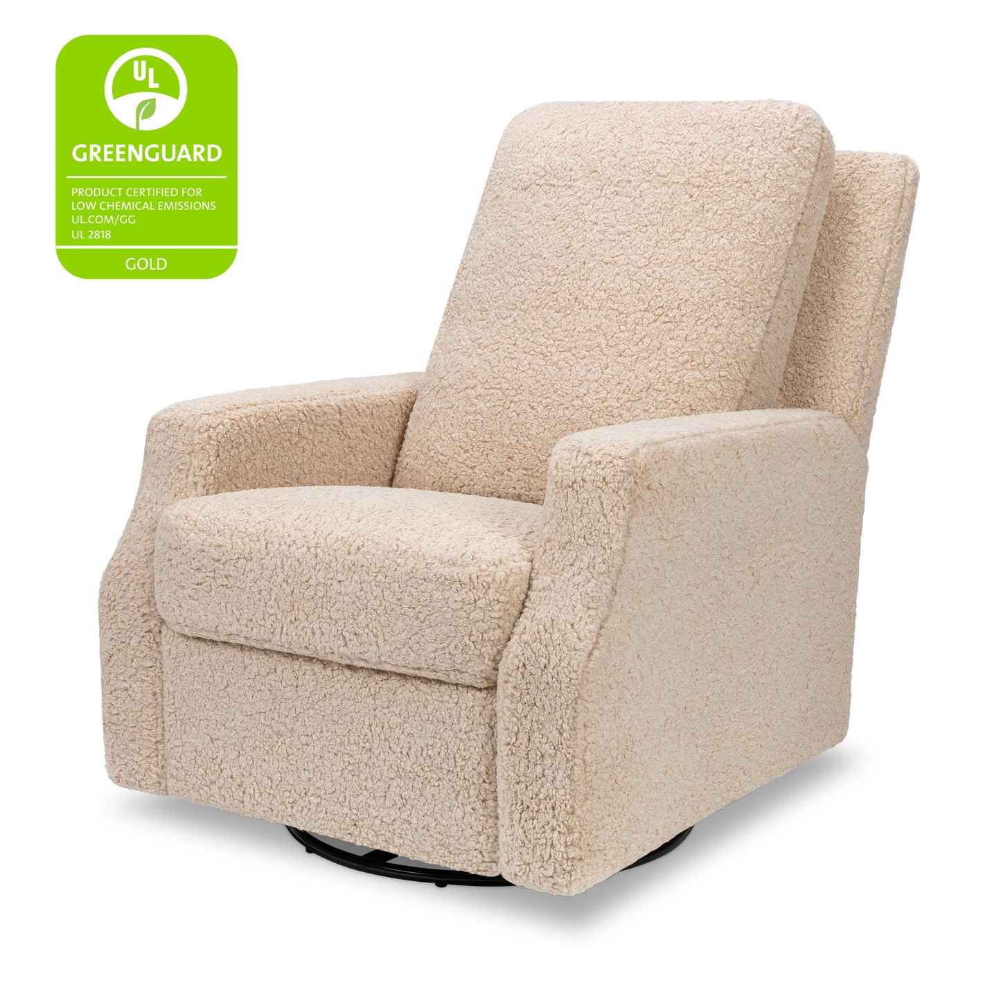 M22287CSG,Namesake,Crewe Recliner and Swivel Glider in Chai Shearling