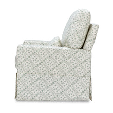 M21787GLT,Namesake,Sarah Flint x Namesake Crawford Swivel Glider in Green Lattice Performance Eco-Weave