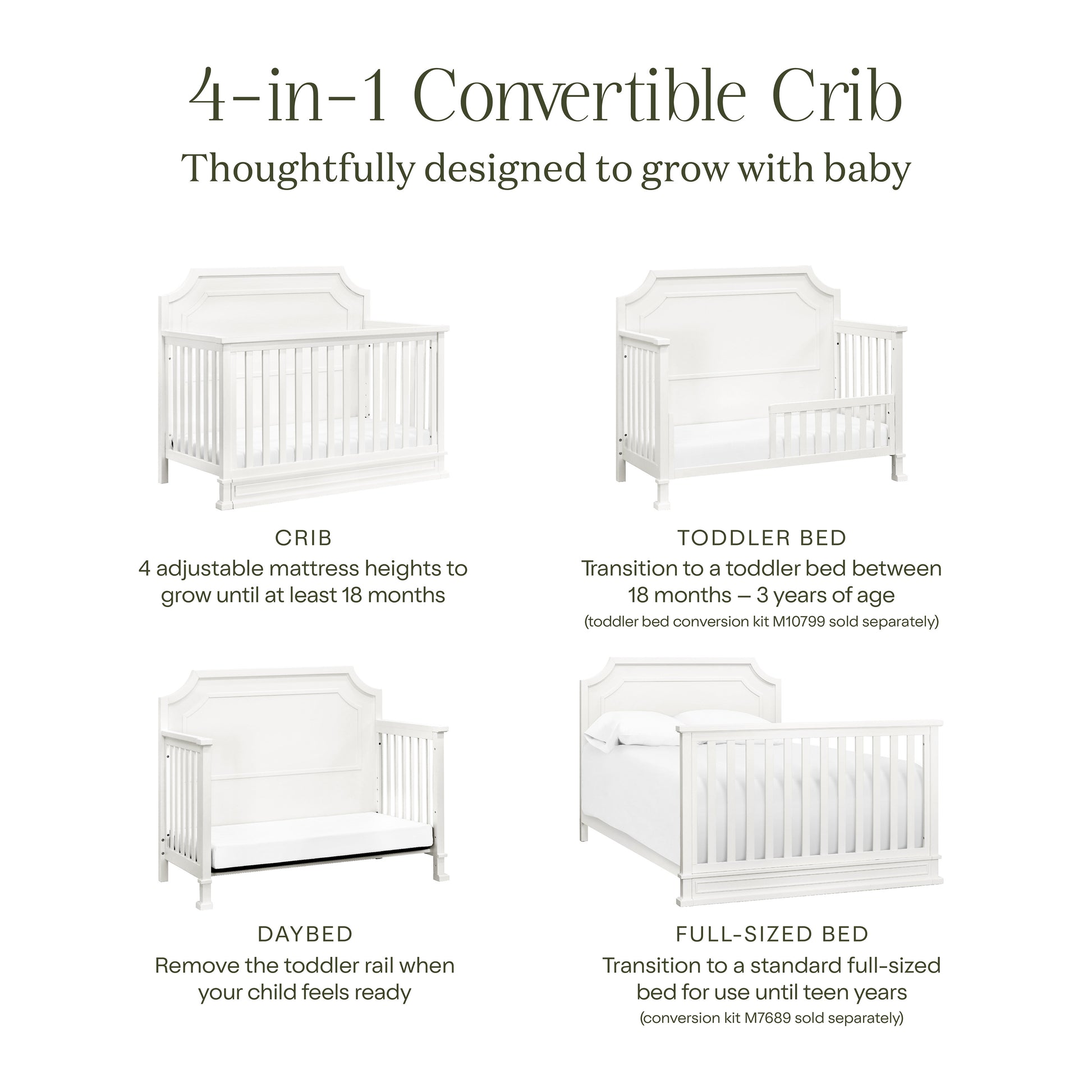 Namesake Emma Regency 4-in-1 Convertible Crib