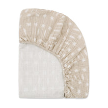 T27035,Babyletto,Beach Bum Muslin Crib Sheet in GOTS Certified Organic Cotton