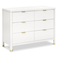 M26716RW,Namesake,Brimsley Tambour 6-Drawer Assembled Dresser in Warm White