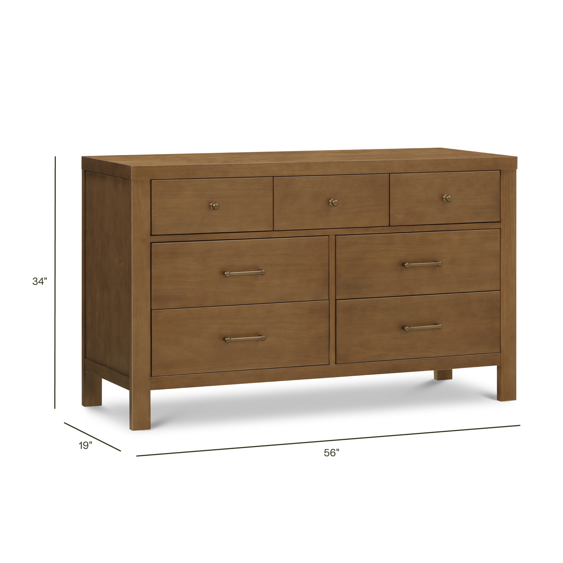 dawson grey wash 6 drawer dresser Nantucket Dresser Color: Honey Namesake