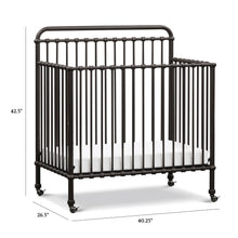 M15398UR,Namesake,Winston 4-in-1 Convertible Mini Crib in Vintage Iron