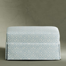 M21785BPB,Namesake,Crawford Gliding Ottoman in Bellflowers in Powdered Blue