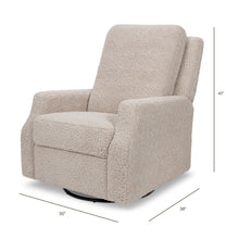 M22287EGS,Namesake,Crewe Recliner and Swivel Glider in Earl Grey Shearling