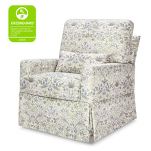 M21787TTFT,Namesake,Crawford Pillowback Comfort Swivel Glider in Strawberry Thief in Fig & Thyme