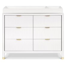 M26716RW,Namesake,Brimsley Tambour 6-Drawer Assembled Dresser in Warm White