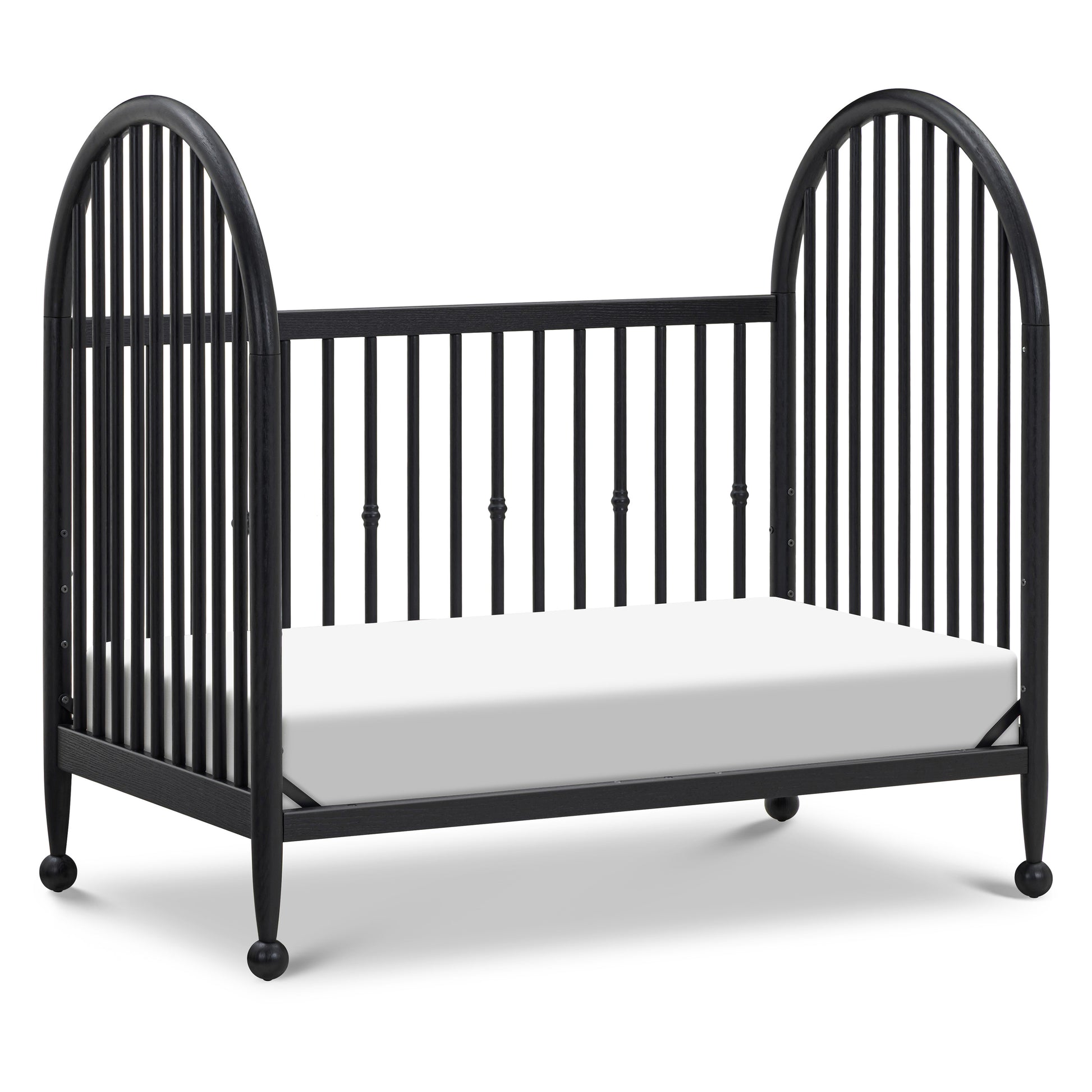 M31401AB,Namesake,Alouette 3-in-1 Convertible Spindle Crib in Archival Black