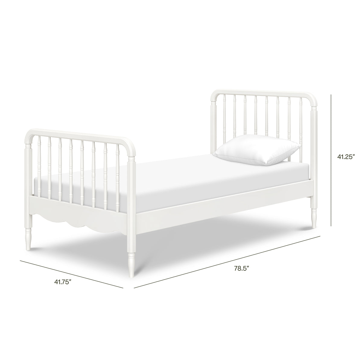 Liberty Spindle Twin Bed - dimensions