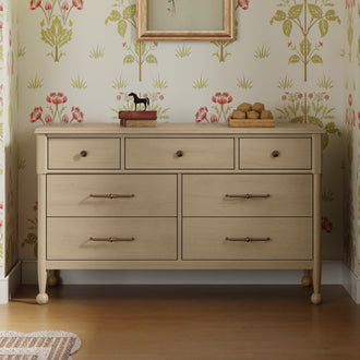 M31416WP,Namesake,Alouette 7-Drawer Assembled Dresser in Washed Pine