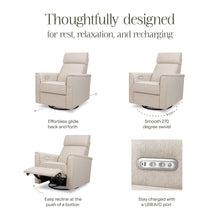 M17186PBEW,Namesake,Willa Plus Power Glider Recliner w/ Power Headrest in Performance Beach Eco-Weave