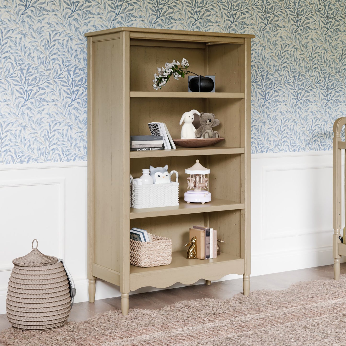 M7114WP,Namesake,Liberty Assembled Bookcase in Washed Pine