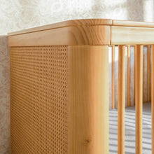 M23701HYHC,Namesake,Marin with Cane 3-in-1 Convertible Crib in Honey and Honey Cane