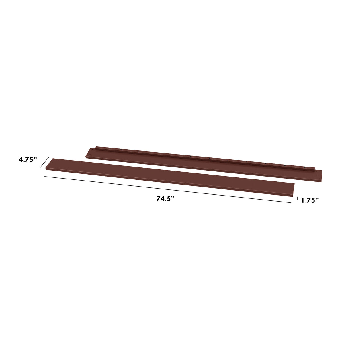 Twin/Full-Size Bed Conversion Kit (M5789) - dimensions