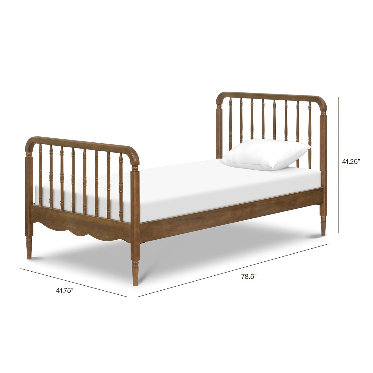 Liberty Spindle Twin Bed - dimensions