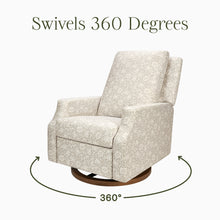 M22287MADB,Namesake,Crewe Recliner and Swivel Glider in Mallow in Ash w/Dark Wood Base