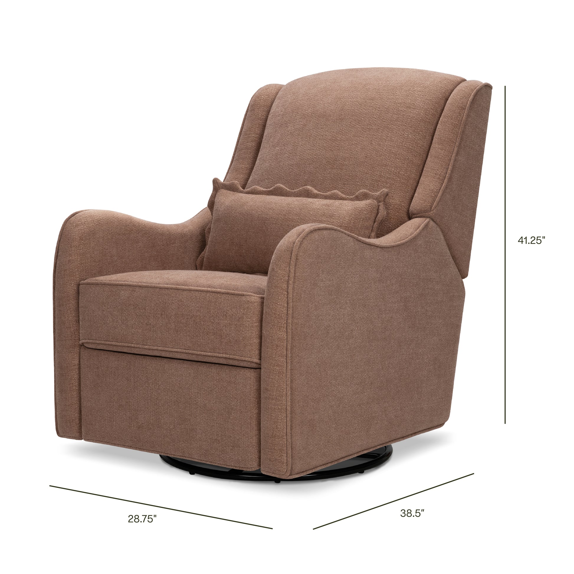 M27787PREB,Namesake,Devon Recliner and Swivel Glider in Performance Dusty Rose Eco-Basketweave