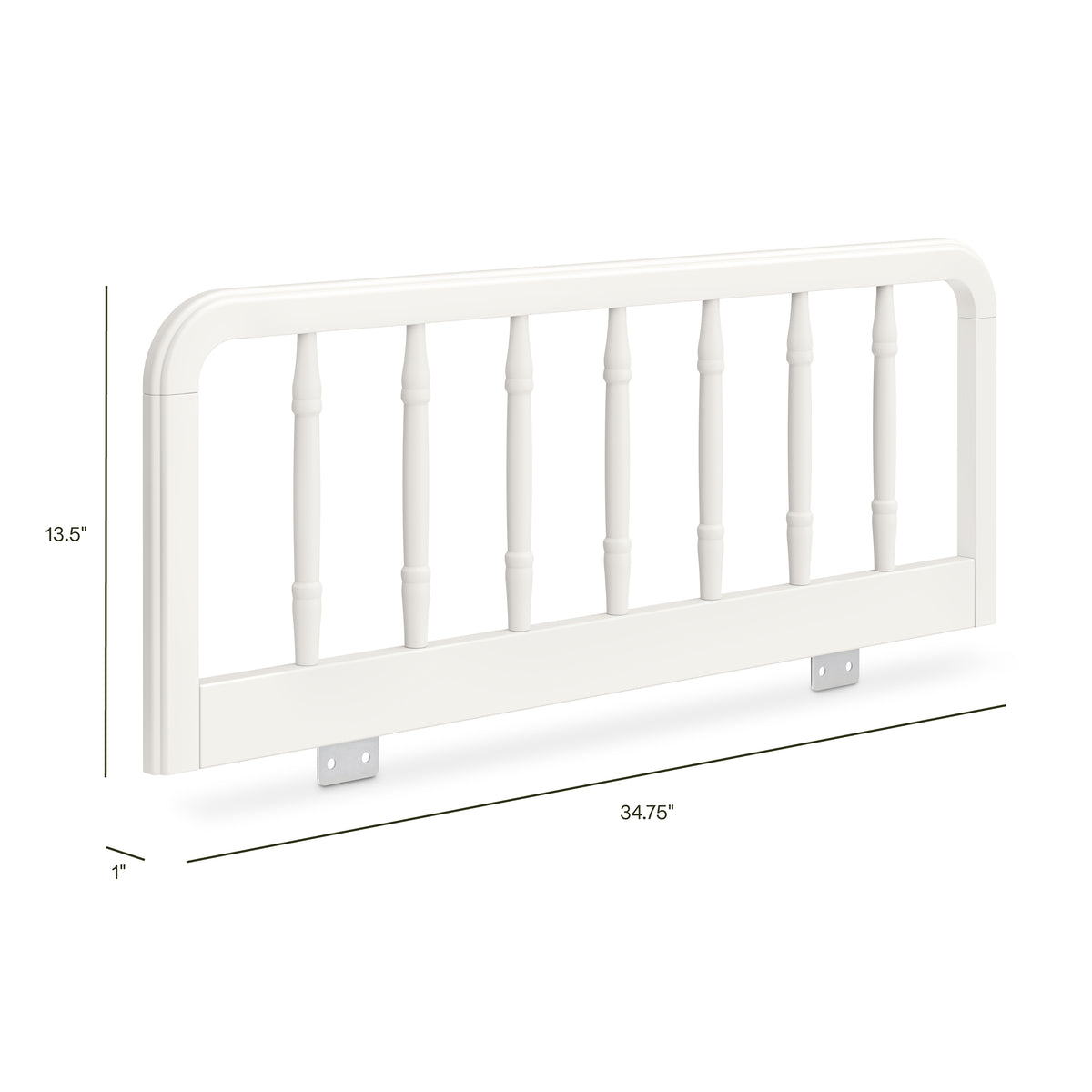 Liberty Spindle Twin/Full Bed Guardrail - dimensions
