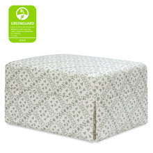 M21785GLT,Namesake,Sarah Flint x Namesake Crawford Gliding Ottoman in Green Lattice Performance Eco-Weave