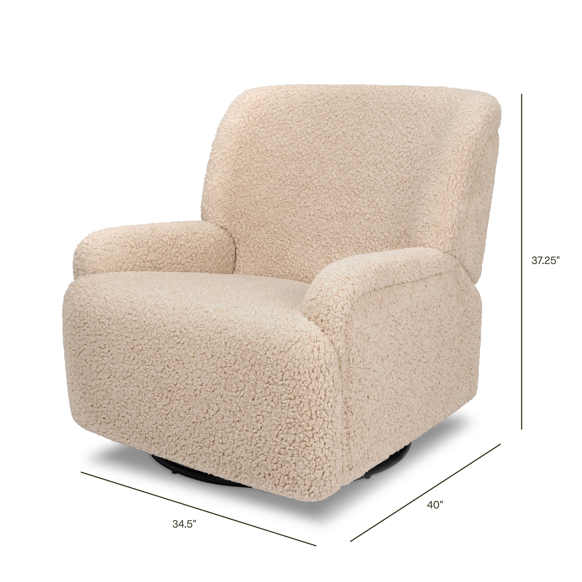 M27687CSG,Namesake,Winslow Extra Wide Recliner and Swivel Glider in Chai Shearling