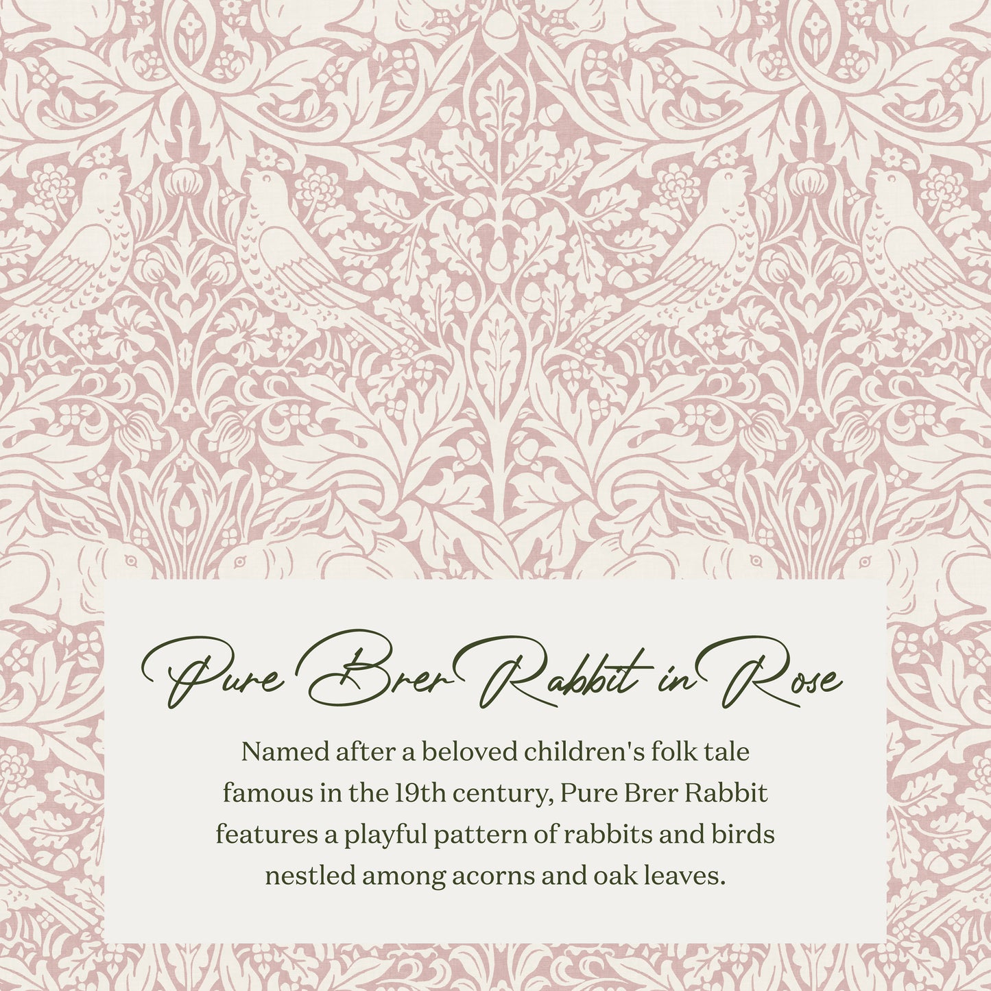 M22287PBRRDB,Namesake,Crewe Recliner and Swivel Glider in Pure Brer Rabbit in Rose w/Dark Wood Base