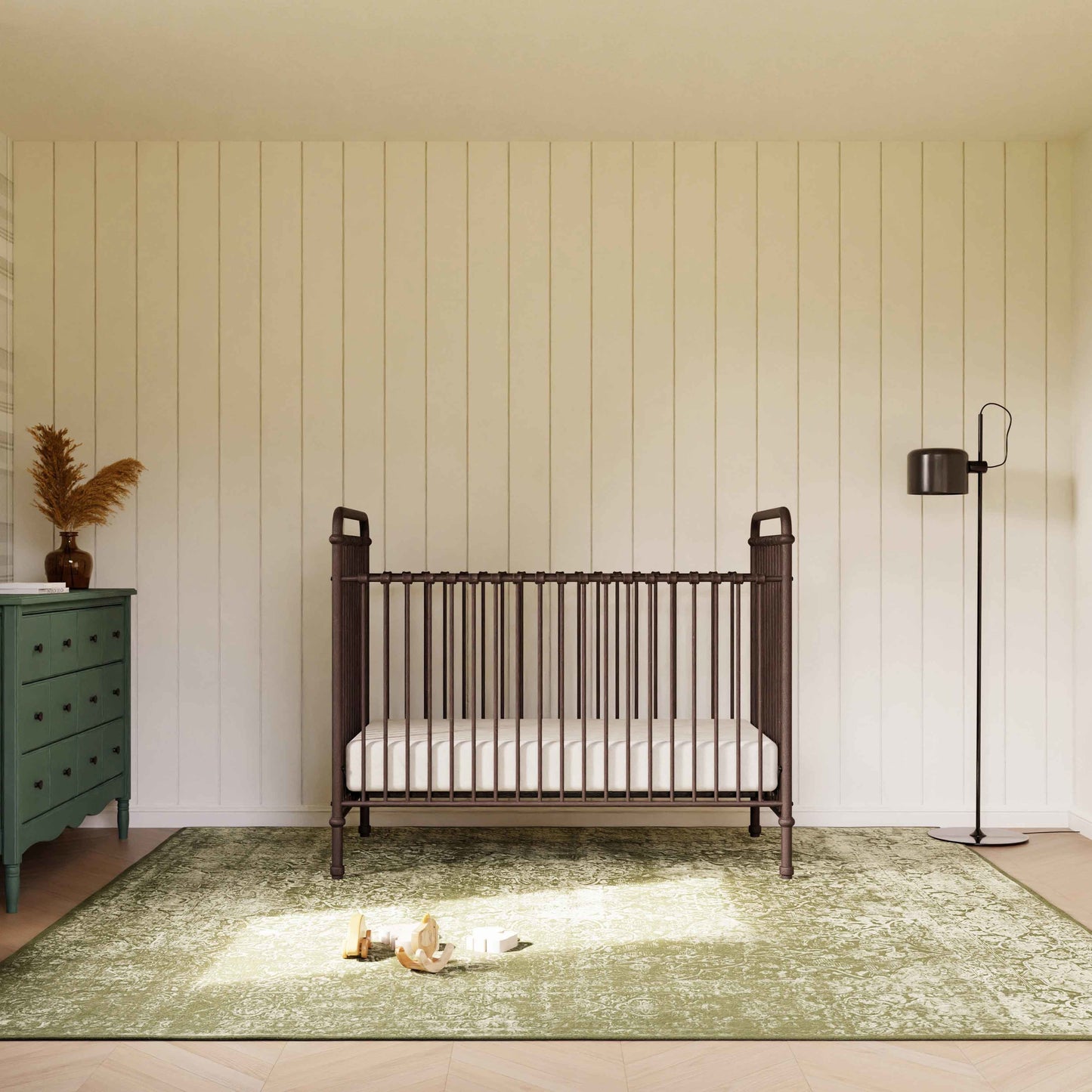 B15501UR,Namesake,Abigail 3-in-1 Convertible Crib in Vintage Iron