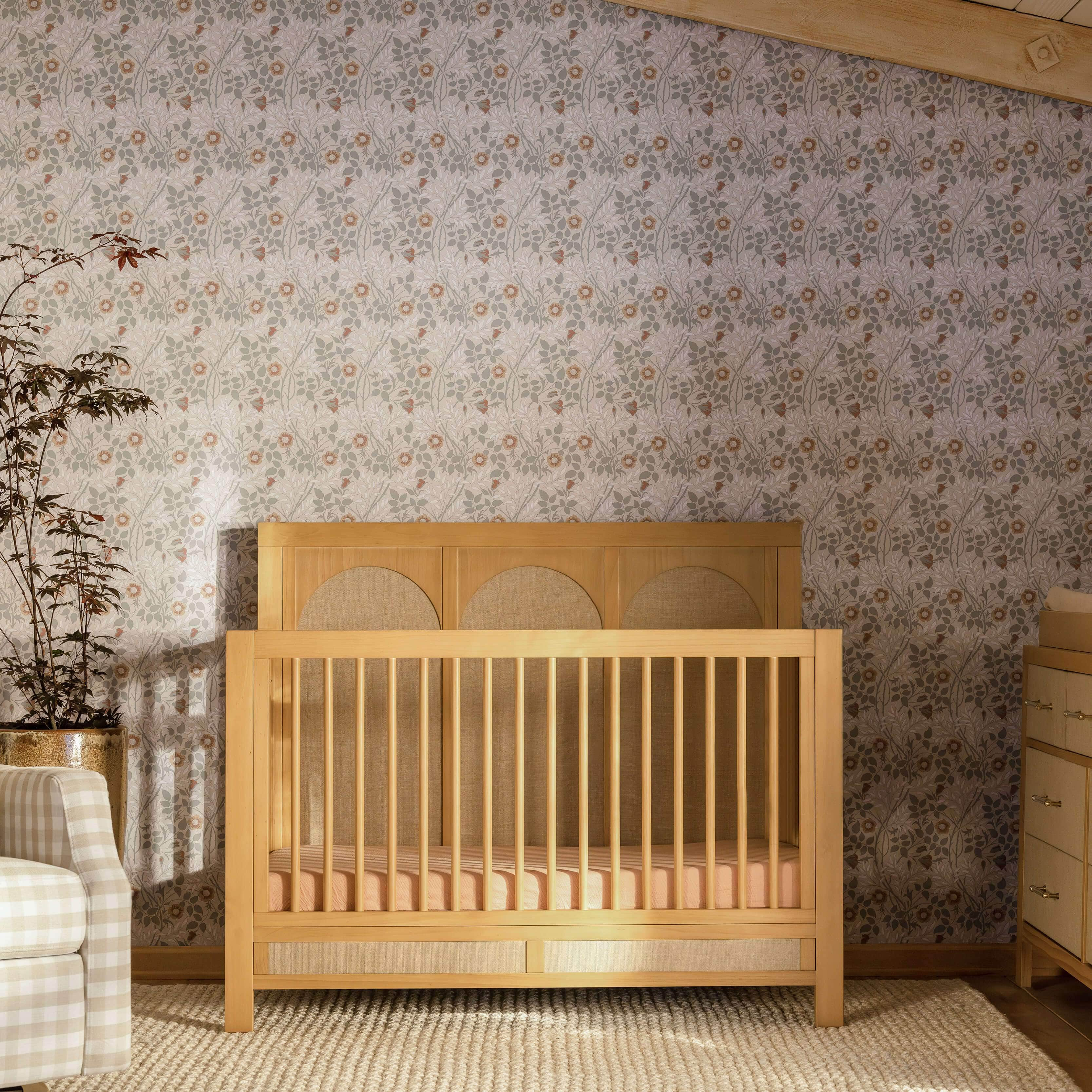 Light brown best sale baby crib