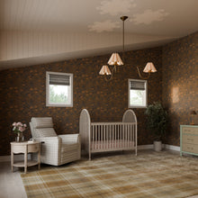 M17186TGH,Namesake,Willa Plus Power Glider Recliner w/ Power Headrest in Tan Gingham