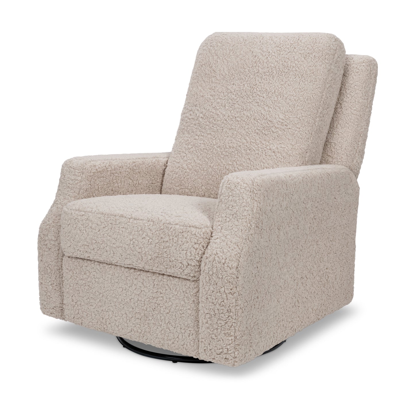 M22287EGS,Namesake,Crewe Recliner and Swivel Glider in Earl Grey Shearling