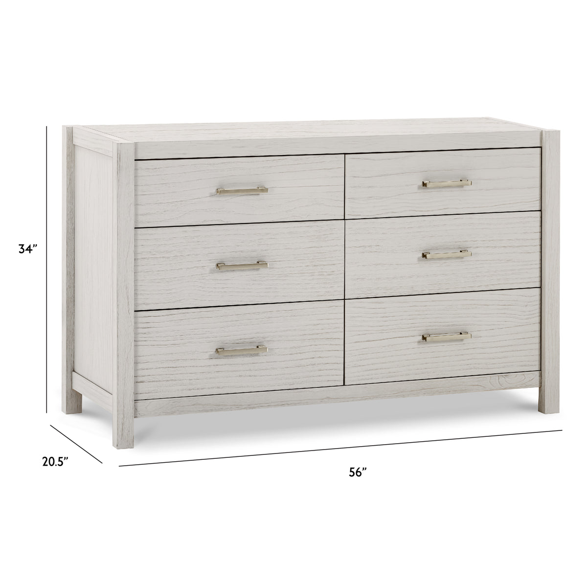 Hemsted 6-Drawer Assembled Dresser - dimensions