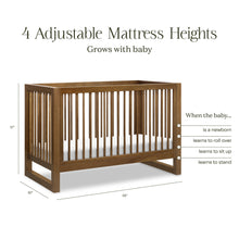 M23301NL,Namesake,Nantucket 3-in-1 Convertible Crib w/Toddler Bed Conversion Kit in Natural Walnut