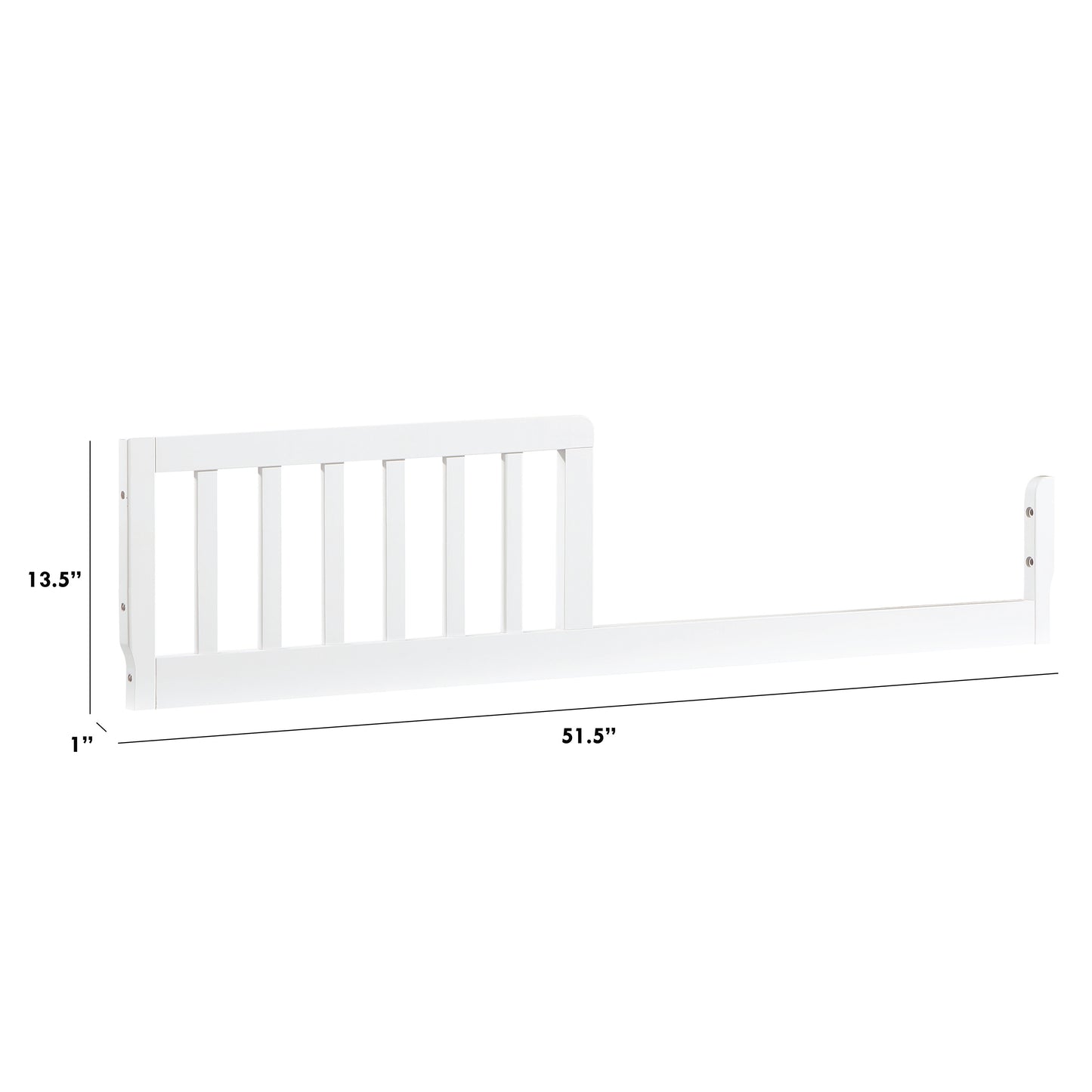 M3099W,The MDB Family,Toddler Bed Conversion Kit in White Finish