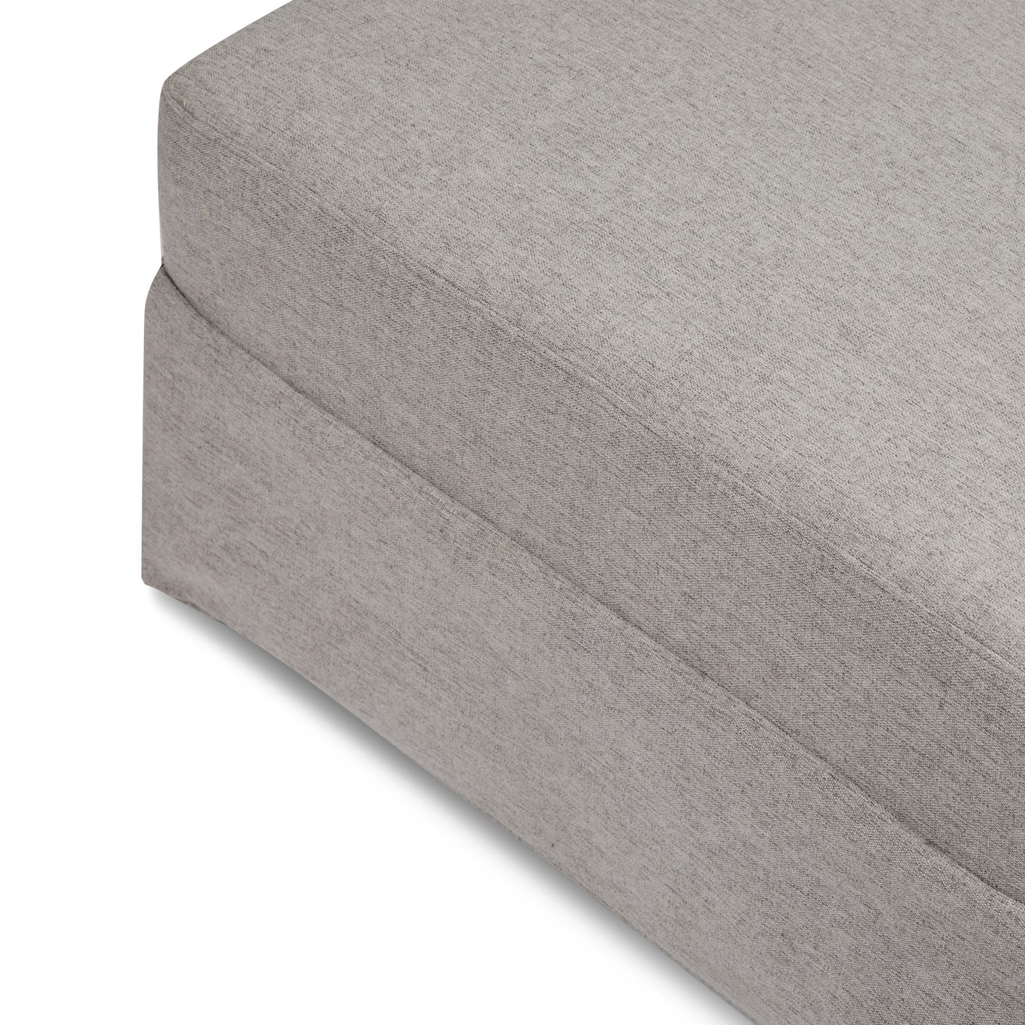 M21785PGEW,Crawford Gliding Ottoman in Performance Grey Eco-Weave