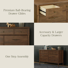 M31416NL,Namesake,Alouette 7-Drawer Assembled Dresser in Natural Walnut