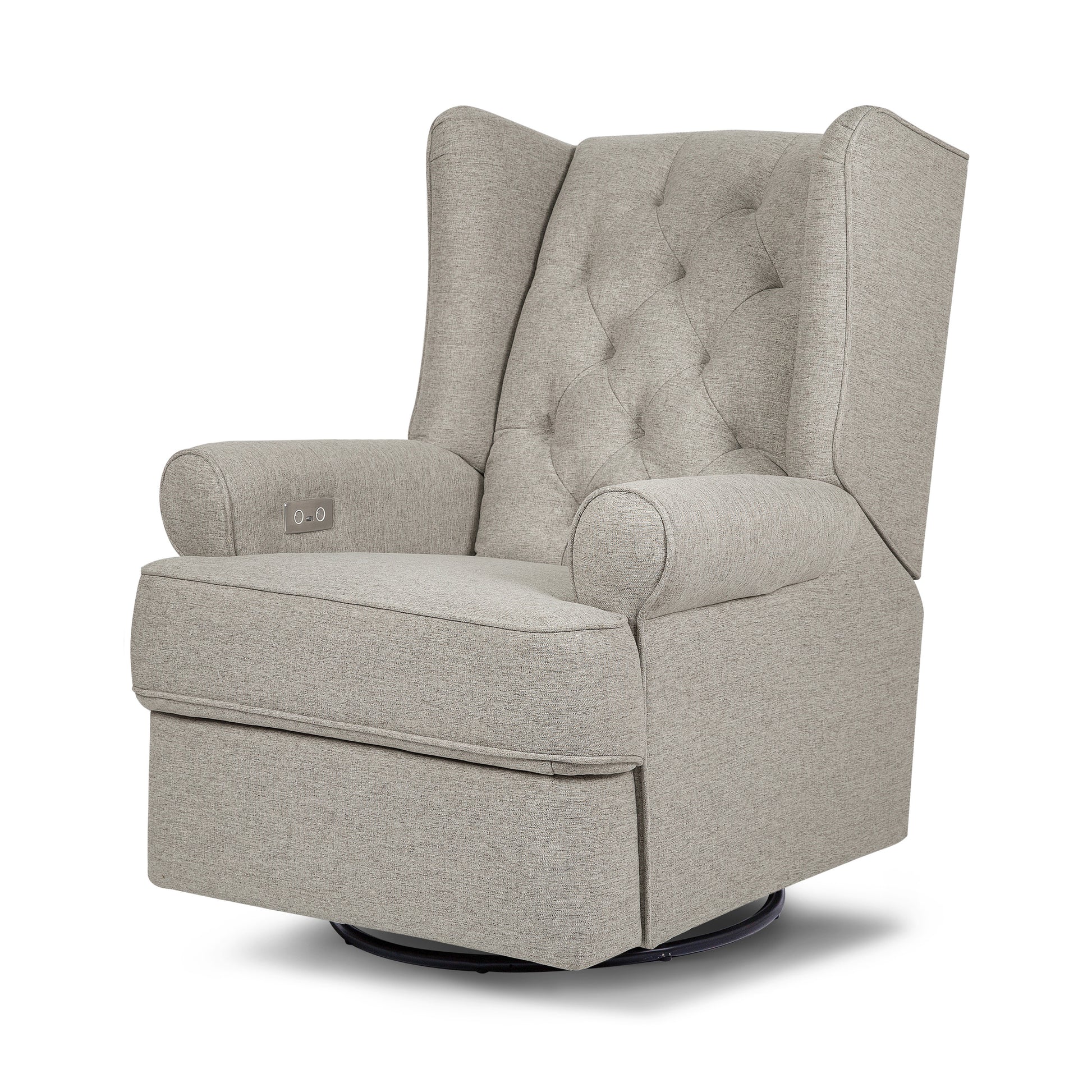M21987PGEW,Namesake,Harbour Power Recliner in Performance Grey Eco-Weave