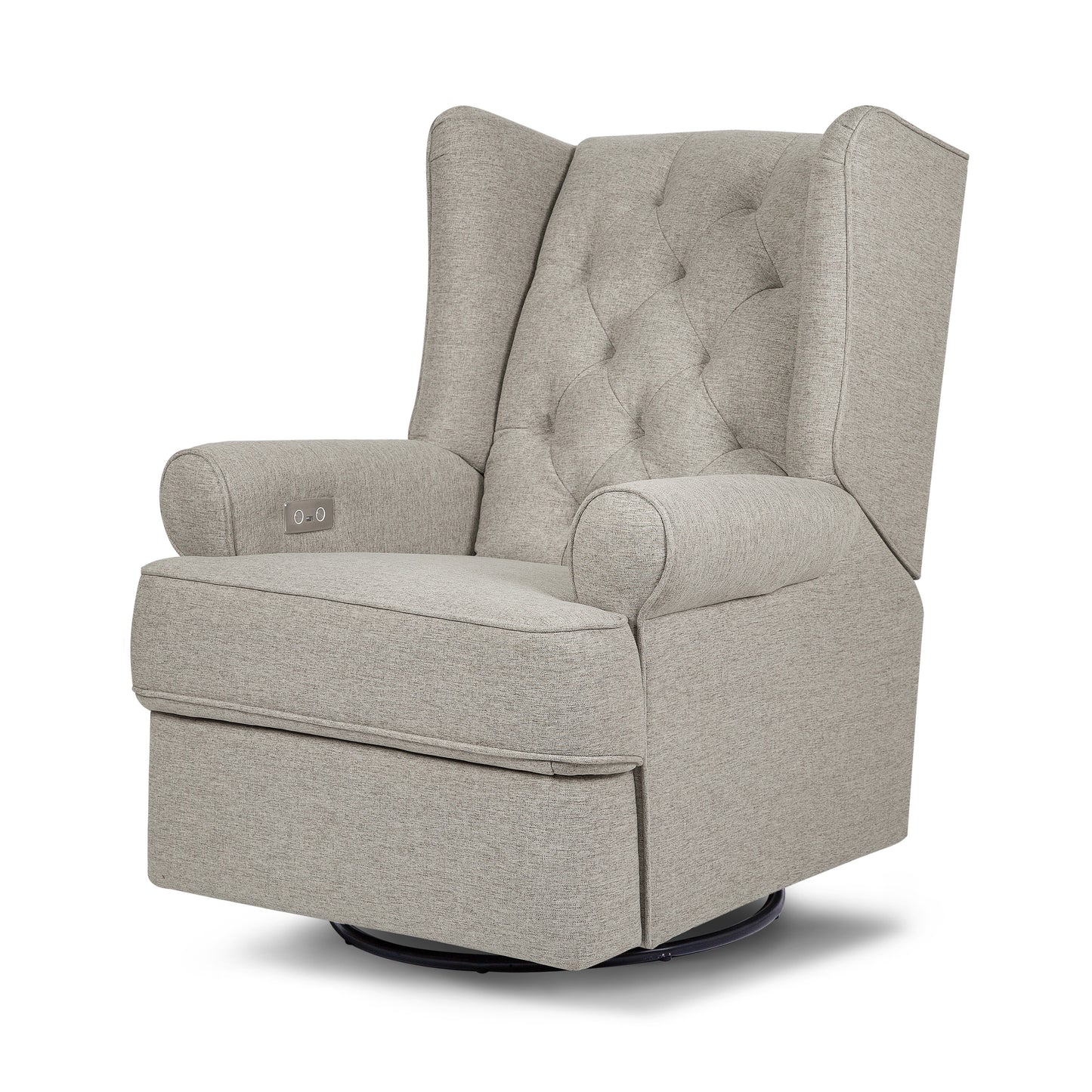 M21987PGEW,Namesake,Harbour Power Recliner in Performance Grey Eco-Weave