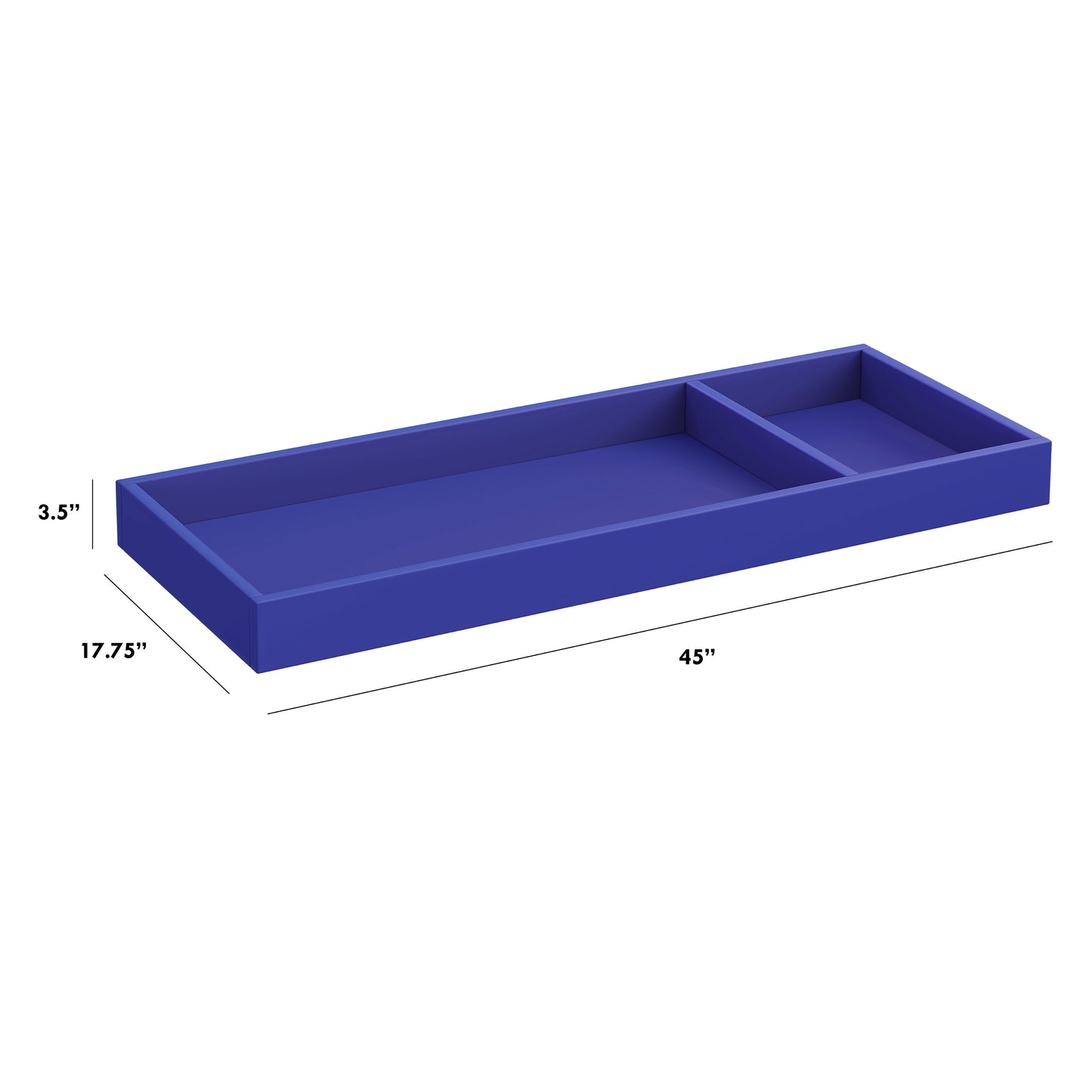 M0619CBT,The MDB Family,Universal Wide Removable Changing Tray in Cobalt
