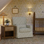 M21787GLT,Namesake,Sarah Flint x Namesake Crawford Swivel Glider in Green Lattice Performance Eco-Weave