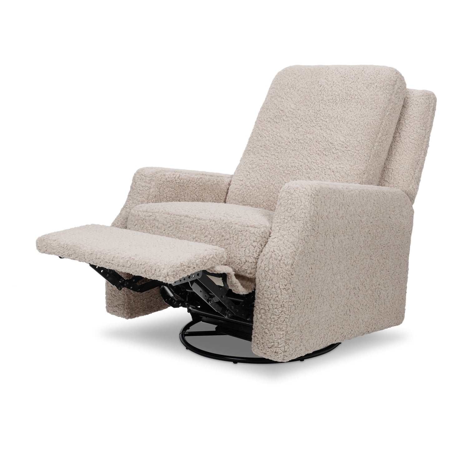 M22287EGS,Namesake,Crewe Recliner and Swivel Glider in Earl Grey Shearling