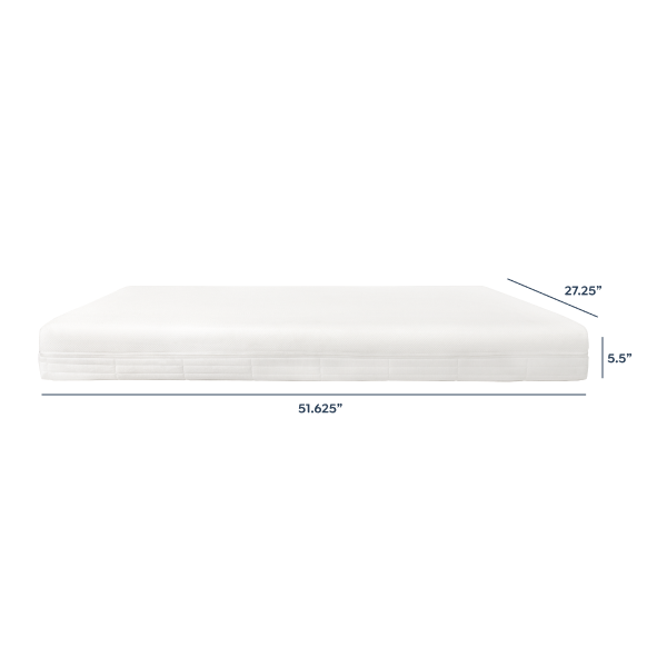 Premium 2-Stage Breathable Crib Mattress - dimensions