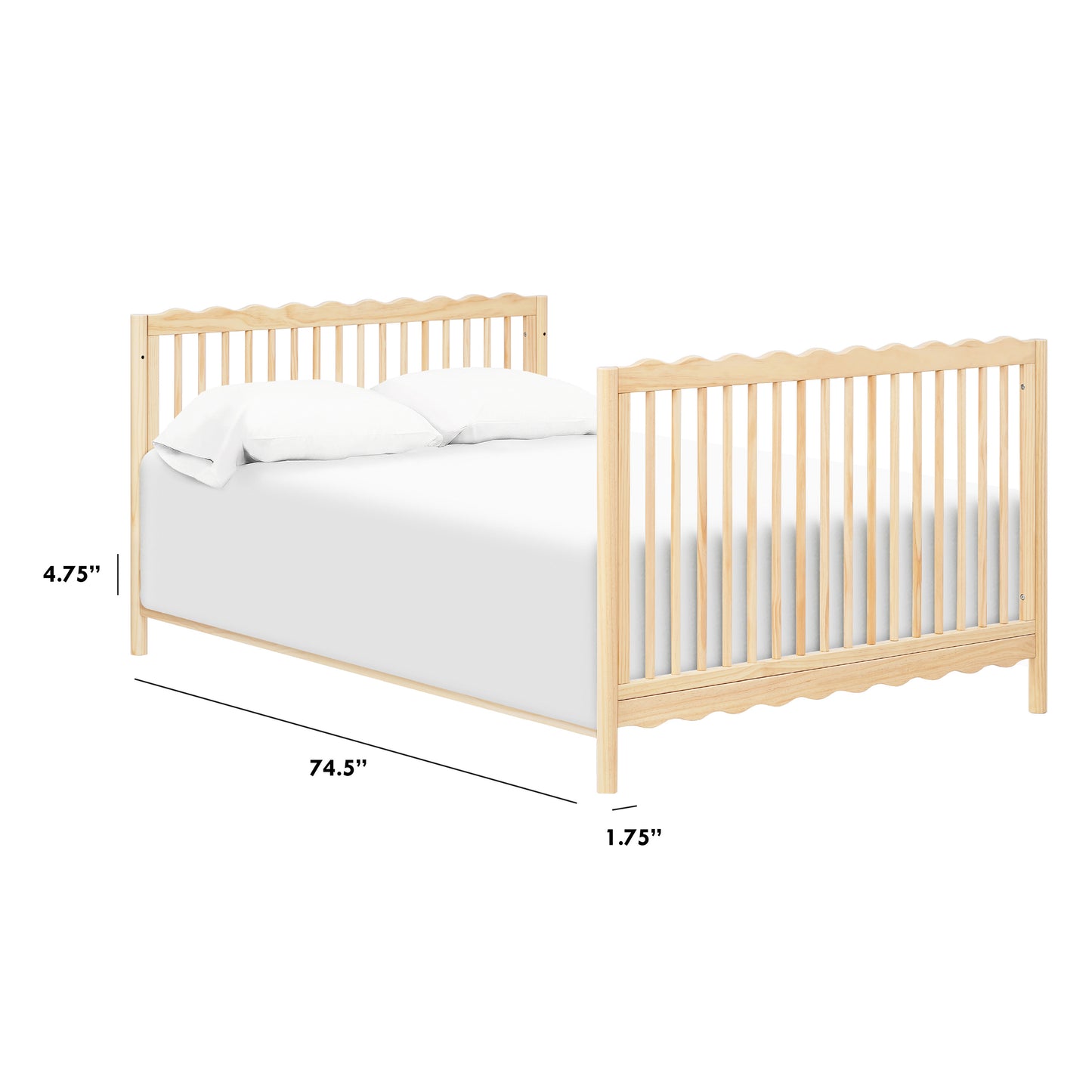 M5789BD,The MDB Family,Hidden Hardware Twin/Full Size Bed Conversion Kit in Blonde
