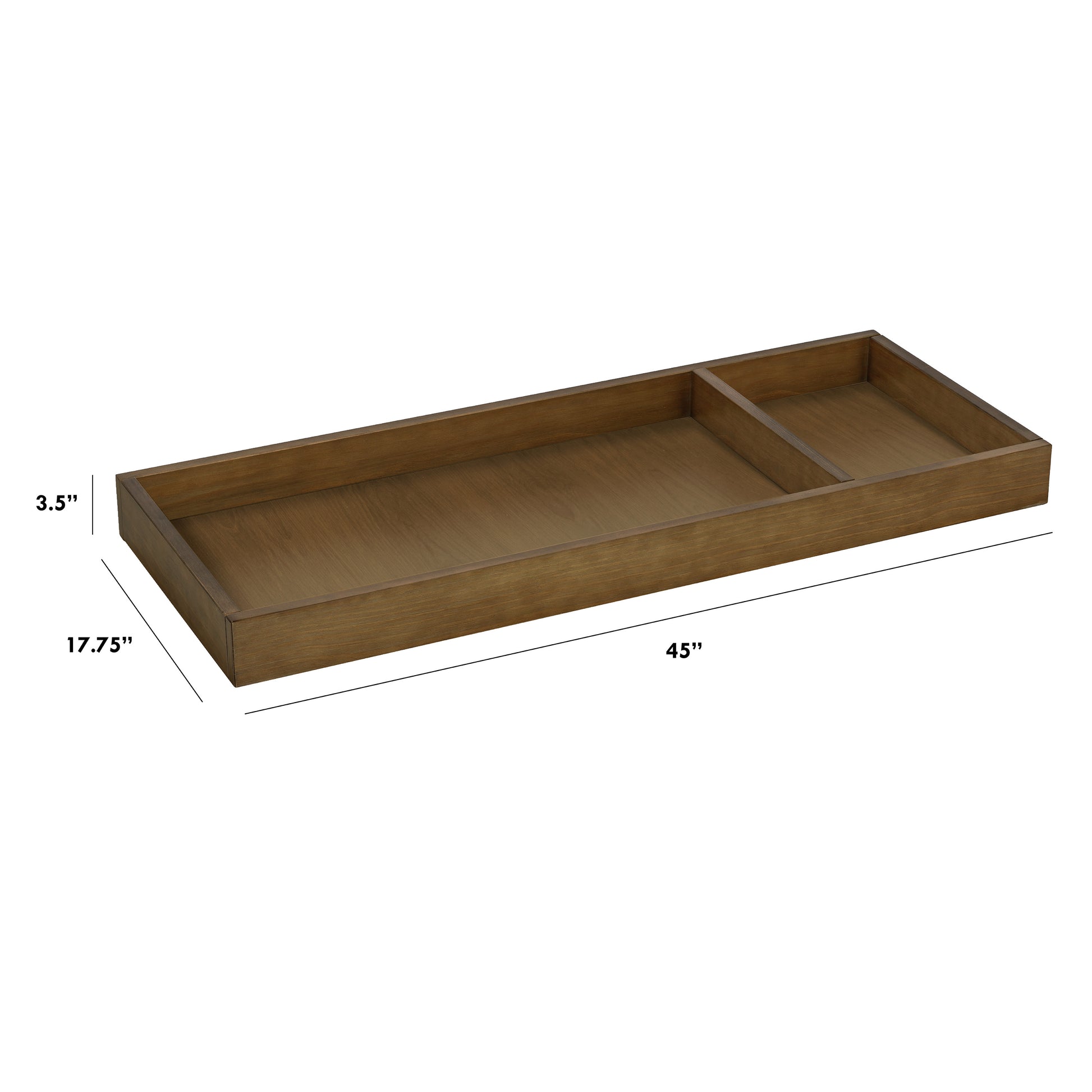 M0619LDF,The MDB Family,Universal Wide Removable Changing Tray in Walnut Driftwood